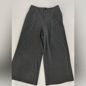 Nap Loungewear Cropped Wide Leg Pull On Pants Gray M